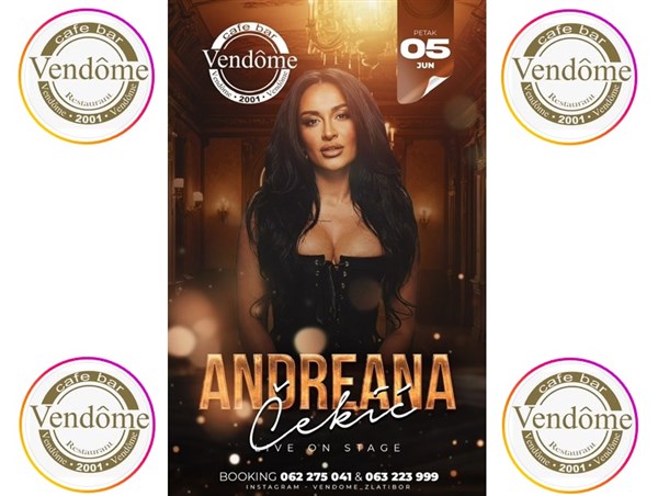 NAJVECI HITOVI ANDREANE CEKIC I NEZABORAVAN PROVOD U KLUBU VENDOME-EVO KADA?